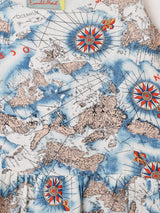 Emerald Motel マップ柄 ティアード キャミソールワンピース