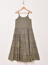 【2色展開】Emerald Motel モノグラム柄 ティアード キャミソールワンピース