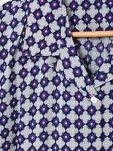 【2色展開】Emerald Motel モノグラム柄 半袖 オープンカラーシャツ