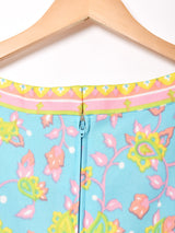 ペイズリー柄 切り替えデザイン マキシワンピース