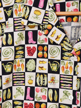 Emerald Motel ベジタブル柄 半袖 オープンカラーシャツ