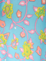 ペイズリー柄 切り替えデザイン マキシワンピース