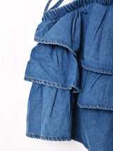 【2色展開】Elcamino デニムフリル キャミソール