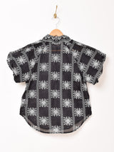 【2色展開】Meridian レース 刺繍 半袖ブラウス