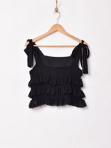 Meridian ティアード フリル キャミソール