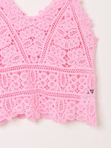 【3色展開】Elcamino トライアングル クロシェキャミソール