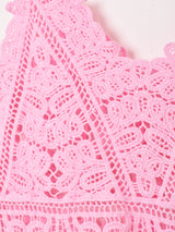 【3色展開】Elcamino トライアングル クロシェキャミソール