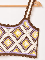 Elcamino グラニースクエア クロシェ キャミソール