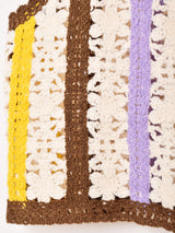 【2色展開】Elcamino ラインデザイン クロシェ キャミソール