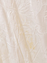 70's 織柄 長袖 ロングドレス