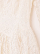 40's〜50's 総レース 長袖 ウェディング ドレス