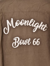 【3色展開】Backers 刺繍 半袖 オープンカラーシャツ 「Moonlight Bowl 66」