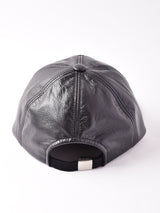 ロゴ入り レザーキャップ「Let’s get」
