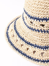 【2色展開】ラインデザイン つば広 ペーパーハット