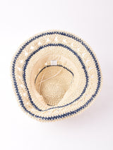 【2色展開】ラインデザイン つば広 ペーパーハット