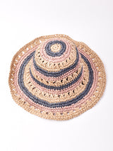 ボーダー柄 ケープライン ペーパーハット