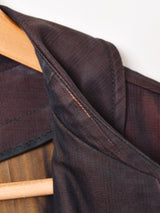 チェック柄 ステンカラーコート