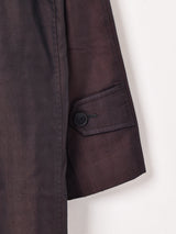 チェック柄 ステンカラーコート