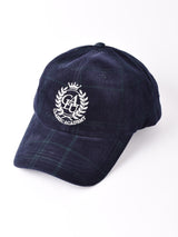 【2色展開】刺繍入り コーデュロイ キャップ 「CLASSIC ACADEMY」