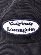 【3色展開】刺繍入り コーデュロイ キャップ 「Losangeles」