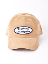 【3色展開】刺繍入り コーデュロイ キャップ 「Losangeles」