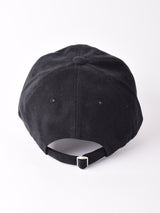 【2色展開】刺繍入り PU切り替え コットンキャップ 「LOSANGELES」