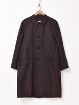 チェック柄 ステンカラーコート