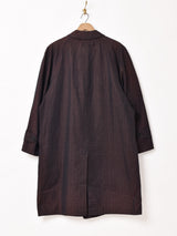 チェック柄 ステンカラーコート