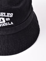 【3色展開】刺繍入り コーデュロイ バケットハット 「HOLLY WOOD L.A」