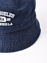 【3色展開】刺繍入り コーデュロイ バケットハット 「HOLLY WOOD L.A」