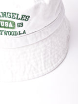 【3色展開】刺繍入り コーデュロイ バケットハット 「HOLLY WOOD L.A」