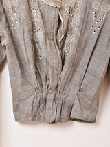 フランス製 20's〜40's フランス製 アンティーク ハンドメイド ブラウス