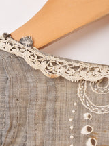 フランス製 20's〜40's フランス製 アンティーク ハンドメイド ブラウス