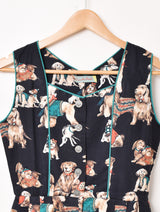 Emerald Motel ドッグ柄 ノースリーブ チロルワンピース