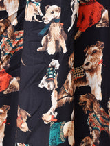 Emerald Motel ドッグ柄 ノースリーブ チロルワンピース