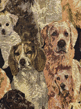 犬柄 タペストリー リブトップス