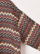 【2色展開】 総柄 タペストリー リブトップス