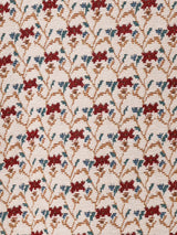 【2色展開】 花柄 タペストリー リブトップス