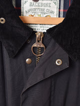 コーデュロイ襟 オイルドジャケット