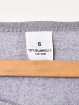 無地 ヘンリーネック 長袖Tシャツ