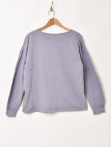 無地 ヘンリーネック 長袖Tシャツ