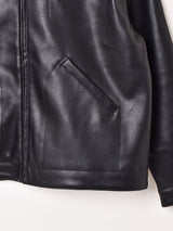 【2色展開】Backers フェイクレザー コーデュロイ襟 ワークジャケット