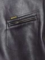 【2色展開】Backers フェイクレザー コーデュロイ襟 ワークジャケット