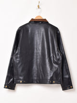 【2色展開】Backers フェイクレザー コーデュロイ襟 ワークジャケット