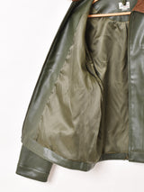 【2色展開】Backers フェイクレザー コーデュロイ襟 ワークジャケット