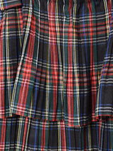 【3色展開】Meridian チェック柄 ラッフル キャミソールワンピース