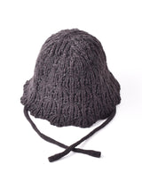 【3色展開】ヒモ付き ニットハット