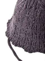 【3色展開】ヒモ付き ニットハット