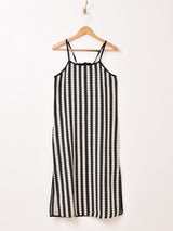 Emerald Motel 透かし編み ストライプ キャミソールワンピース