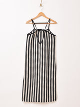 Emerald Motel 透かし編み ストライプ キャミソールワンピース